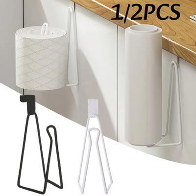Wall-Mounted Toilet Paper Holder Hanging Shoe Drying Rack No Drill Kitchen Towel Rack Bathroom Outdoor Storage Accessories