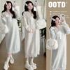 New Autumn/Winter Maternity Lace Bowknot Knit Dress
