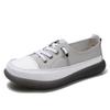 2022 White Soft Sole Low-Cut Casual Leather Sneakers - Trendy Korean Style for Spring and Autumn