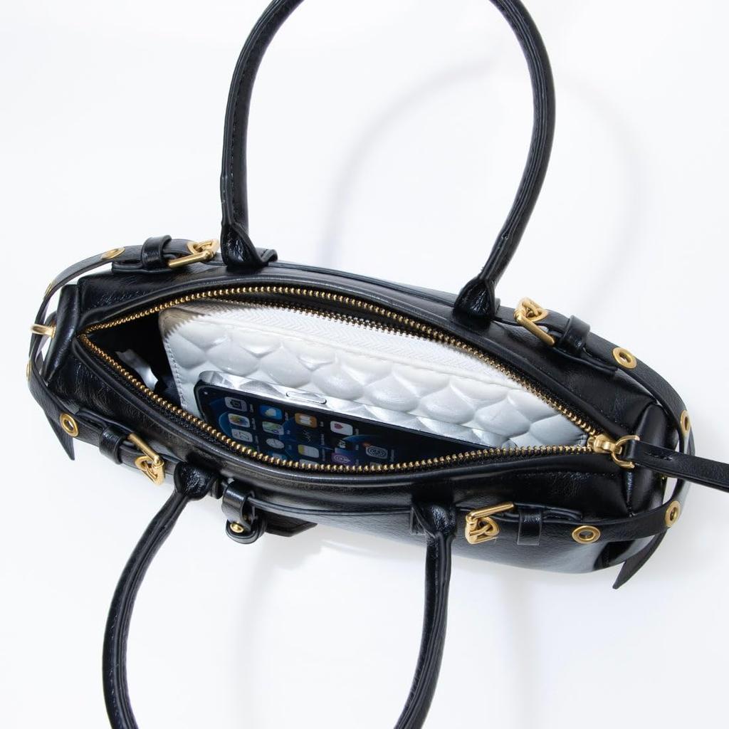 Double Belt Shoulder Bag