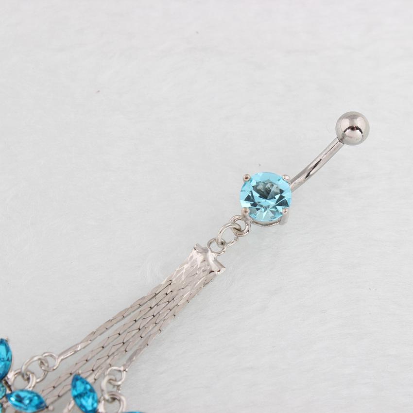 Butterfly Belly Button Ring Stainless Steel Fashion Jewelry Stud
