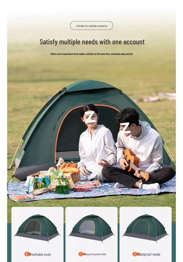 Portable Automatic Folding Tent for Camping, Hiking, and Beach