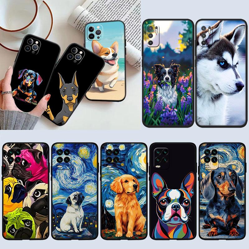 Cute Dog Pug Corgi Beagle Case for Motorola Edge 60 60s 70 G86 G56 G54 E14 G04S G45 G54 G64 S30 S50 X30 X40 X50 Ultra Pro