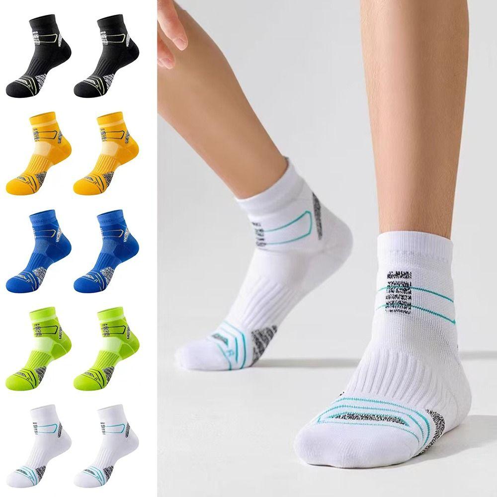 Multicolor Marathon Running Socks Odor Prevention Basketball Socks Cycling Socks Sports Activities