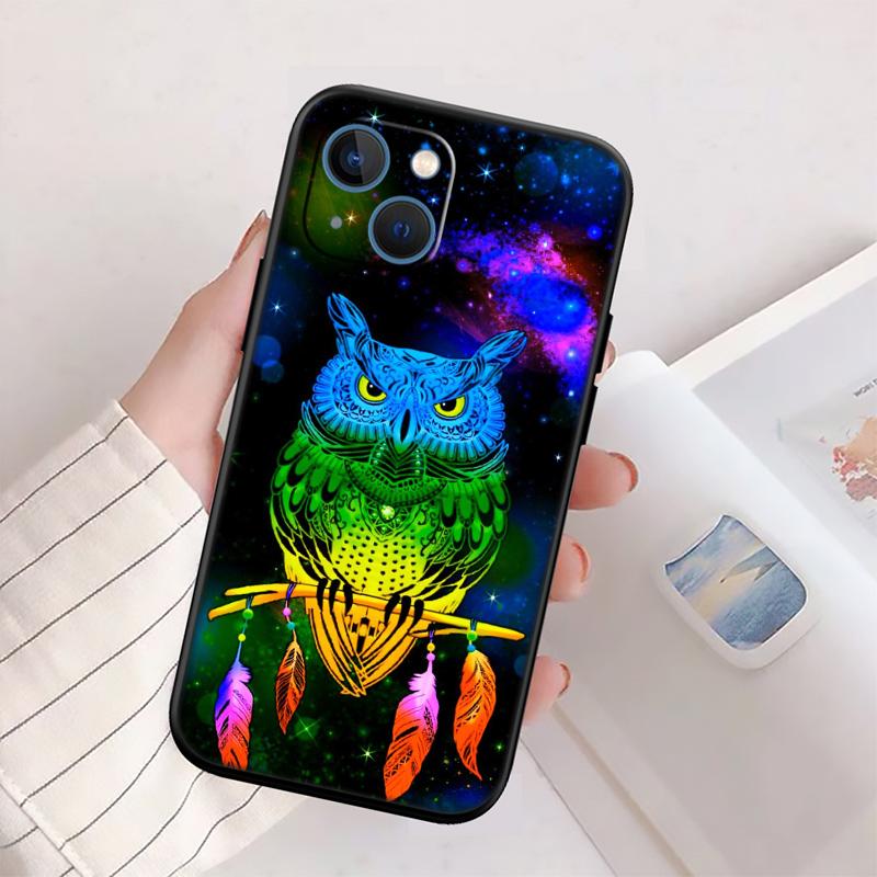 Cartoon Art Owl New High-End Shell Phone Case for Xiaomi Poco C40 C50 C51 C55 C65 C71 C75 F2 F3 F5 F6 F7 M2 M3 Pro Ultra