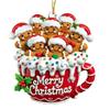 Gingerbread Man Christmas Ornament Resin Hanging Decor for Tree & Home Festive Cookie Figurine for Xmas Decorations