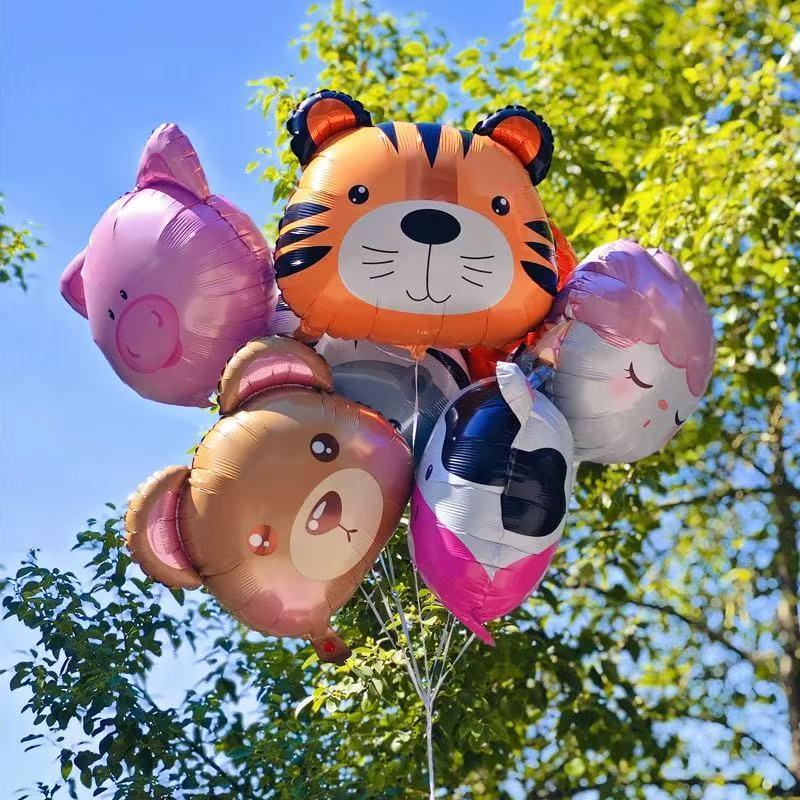 Cartoon Animal & Fruit Helium Balloons for Baby Tracking 