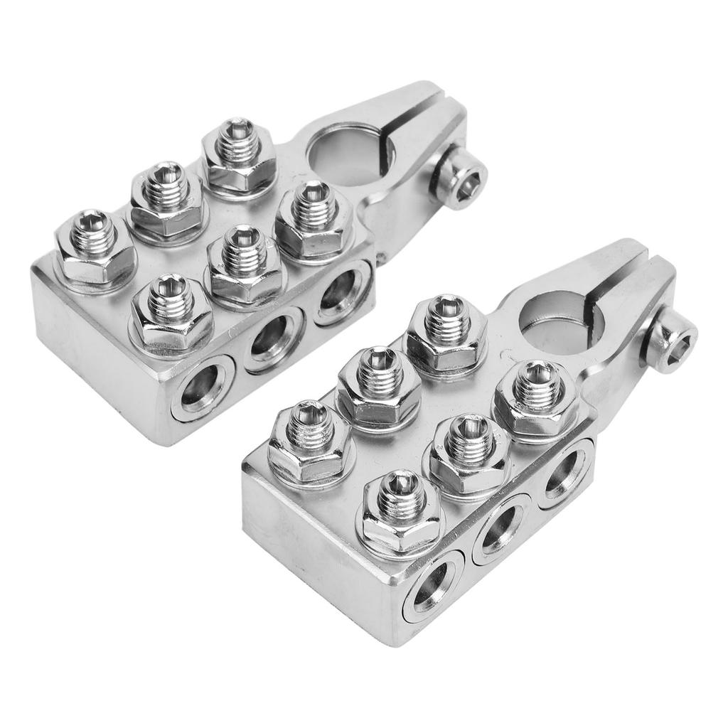 Battery Terminals Connectors Heavy Duty 12 Way Car Battery Terminals Clamps for SAE DIN EN Tapered Top Post