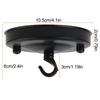 Ceiling Plate Holder Pendant Lamp Vintage Ceiling Rose Hook Plate Light Fitting Chandelier Pendant Lamp Parts For Living Room