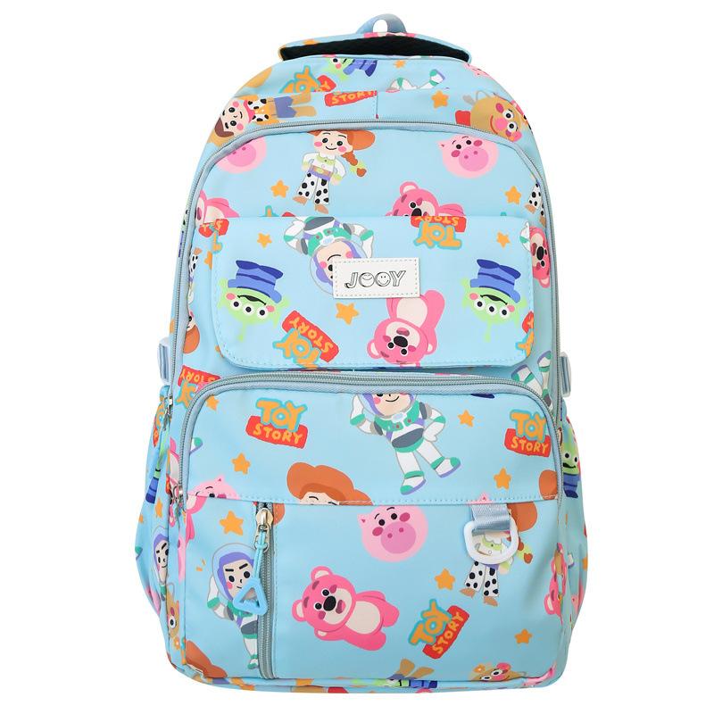 Fashion Korean version lightweight backpack girls cute print going out leisure backpack large capacity primary and secondary school student schoolbag