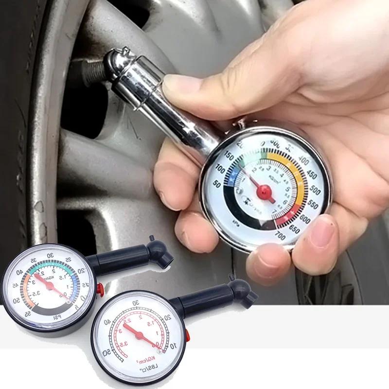 Car Tire Detector Pressure Gauge Tyre Deflation Pointer Tire Inflation Pressure Gauge Measurement High Precision Meter Detector
