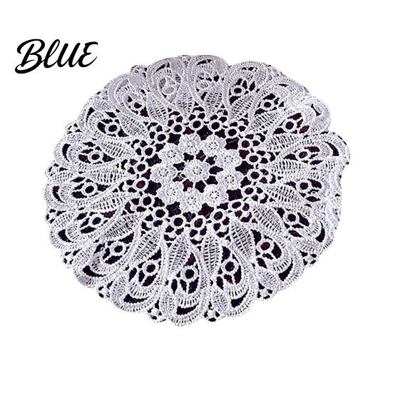 White Lace Coaster Heat Insulation Drink Decorative Floral Retro Vintage Round Table Coasters Mat Protects