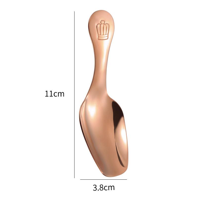 304 Stainless Steel Mini Teaspoon Tea Accessories Short Handle Ice Cream Dessert Scoop Tea Shovel Sugar Salt Spoon Kitchen Tools