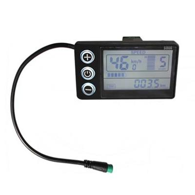 Electric Scooter LCD Display Easy To Read Scooter Speed Meter Panel with 6 Pin Waterproof Connector