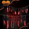 1-5Sets Bloody Horror Halloween Banner Scary  Hanging Decoration for Haunted House Movie Theme Birthday Carnival Party Props