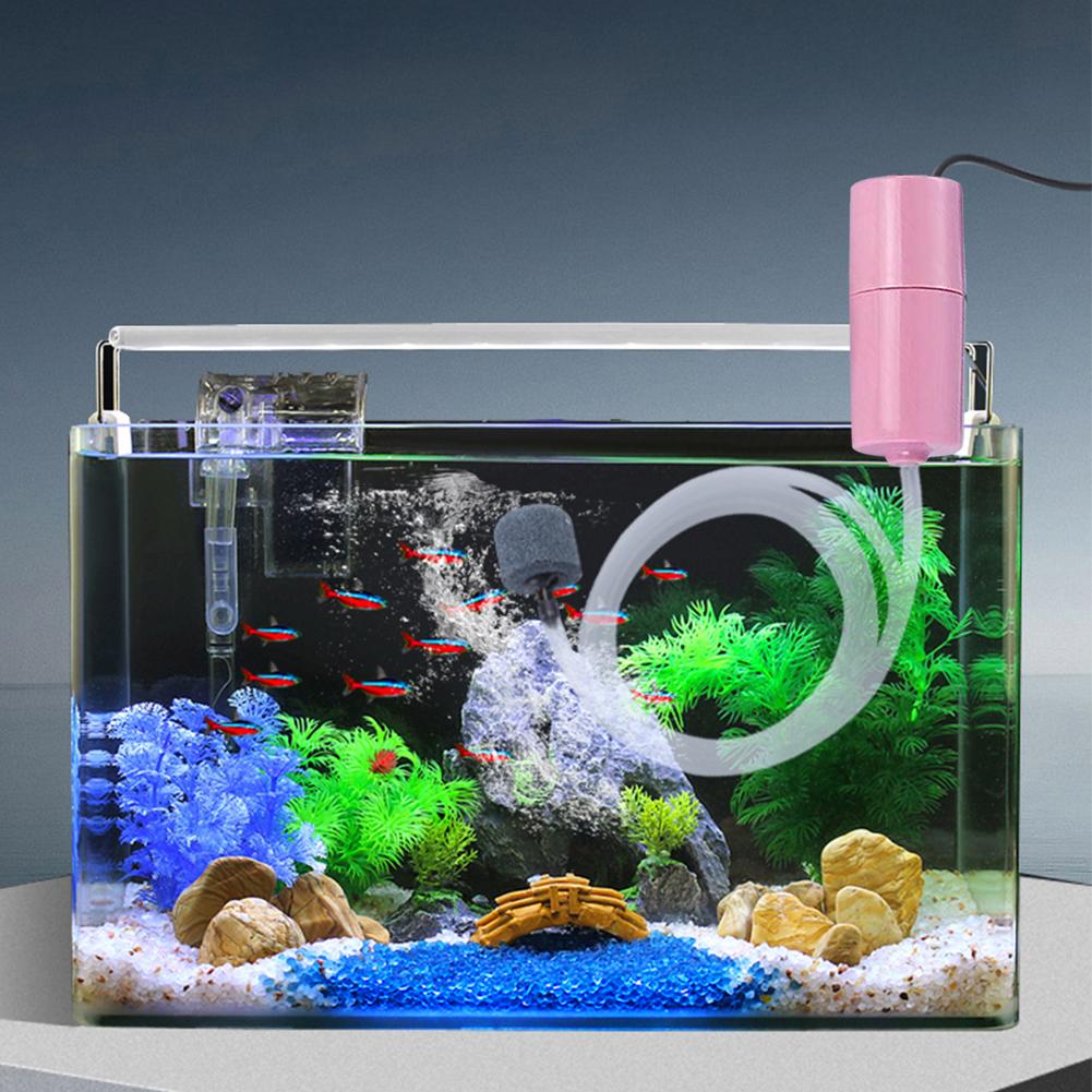 USB-syrepump för akvarium Tyst Mini-syrebubbelpump Bärbar syrepump för fiske