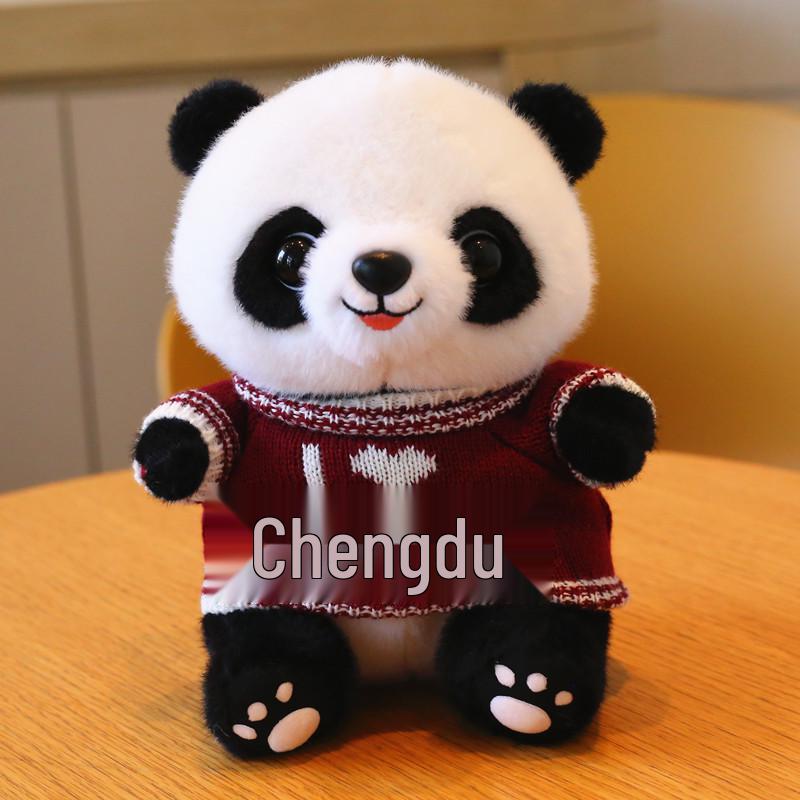 Adorable Giant Panda Plush Toy - Realistic Stuffed Animal for Kids