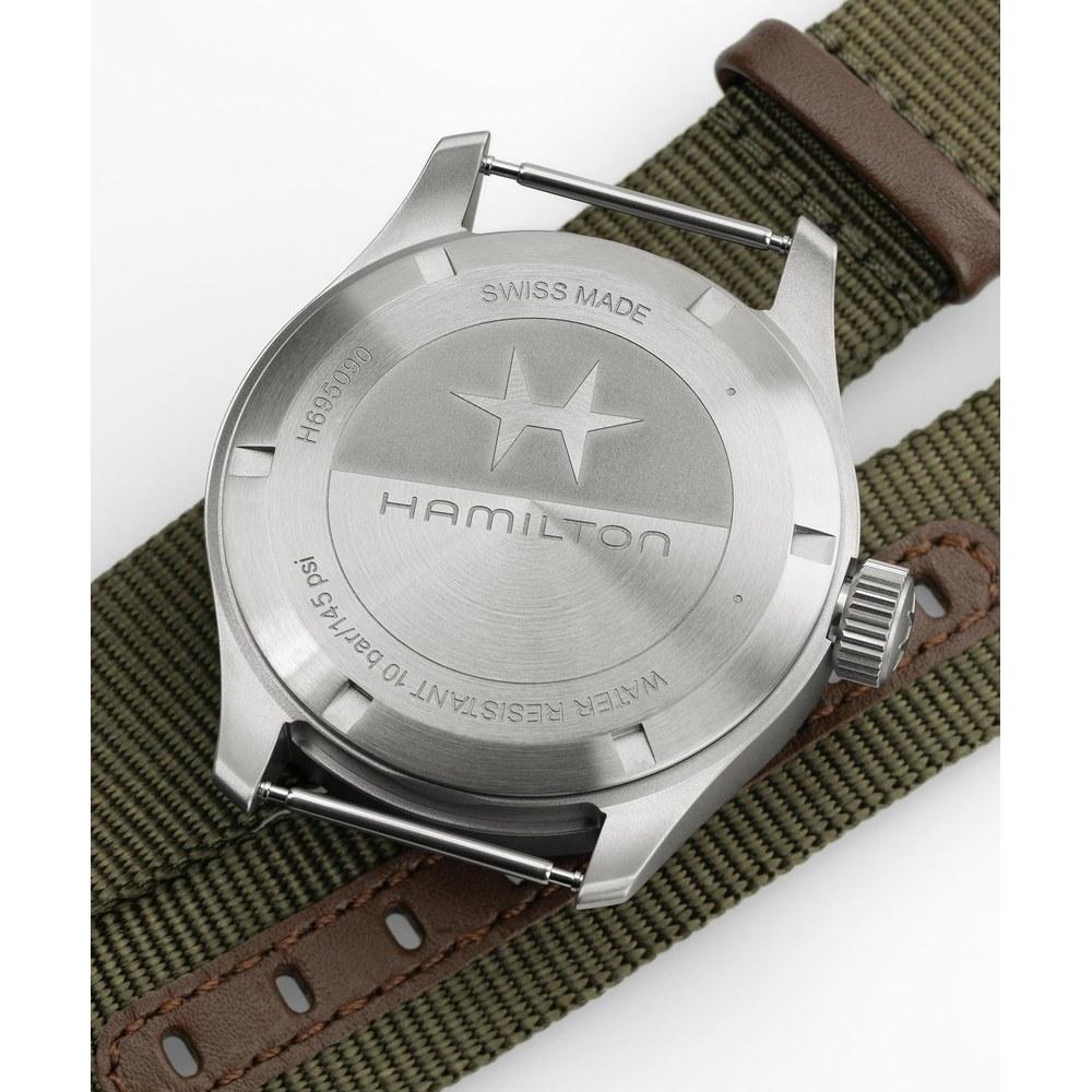 Hamilton Khaki Field Power Reserve Wristwatch H69509930 Mechanical Hand-wound Gentleman Authorized Guarantee