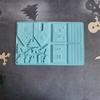 3D Christmas Gingerbread House Silicone Mold Chocolate Candy Cake Baking Mold DIY Christmas House Tree Fondant Decoration Tool