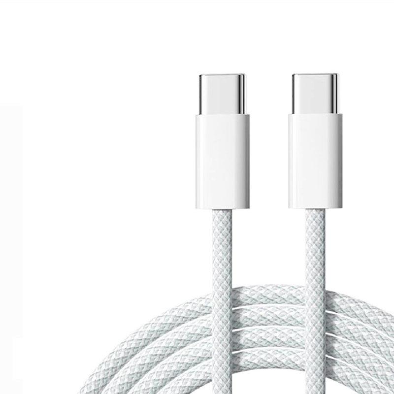 120W Dual Type-C Fast Charge Cable for Apple, Huawei, and MacBook Laptops
