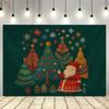Christmas Home Decoration Fabric Mural Tapestry Santa Claus New Year's Gift Christmas Tree Christmas Background Wall Poster