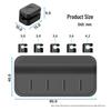 Silicone Magnetic Cable Organizer Set - Multi-Slot Desktop Cable Holder