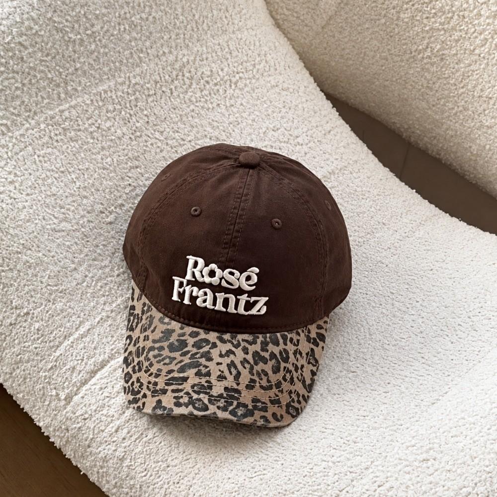 Letter Embroidery Leopard Print Baseball Cap Polyester Spicy Girl Peaked Cap  For Women