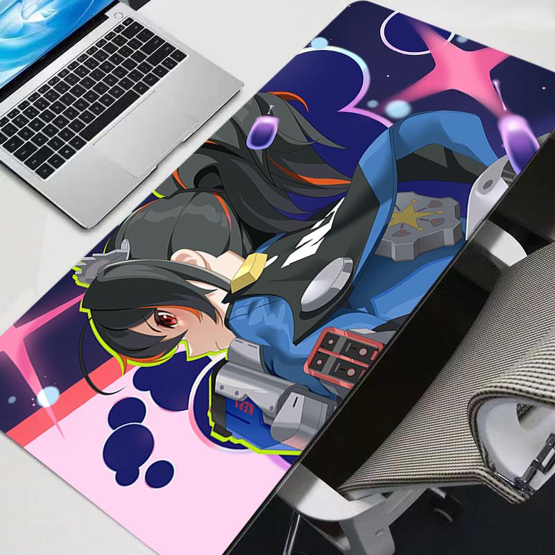 Large Gaming Mousepads Zenless Zone Zero Zhu Yuan Computer Soft Mousepad X Desk Pads For PC Keyboard Mats nonslipTable Rug
