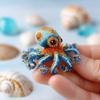 Bead Embroidery Kit, Beginner-Friendly Sea Creature Beaded Embroidery Kits, DIY Animals Three-Dimensional Beadwork Craft Kit