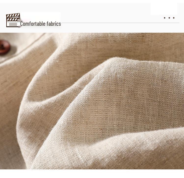 Women's Summer Simple V-neck Cotton Linen Vest Outerwear