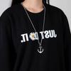 Anchor Necklace Silver Steel Chain 315
