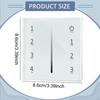 LED Dimmer Switch Lighting Control Modern Wall Plate Included 4 Way Rocker Light for