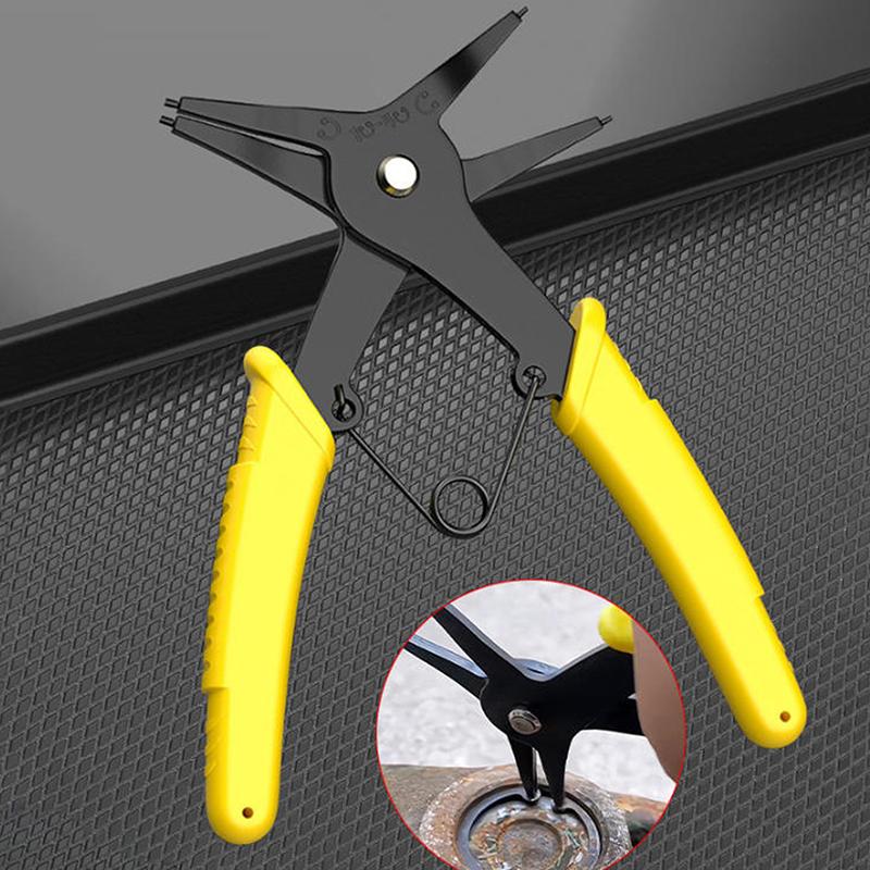 

Circlip Pliers 2 In 1 Internal And External Dual Purpose Pliers External Spring Pliers Large Retaining Ring Removal Tool Onesize