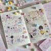 Creative 24 Pages Sticker Book Japanese Style DIY Diary Sticker Gift Cartoon Scrapbook Sticker Stationery Supplies