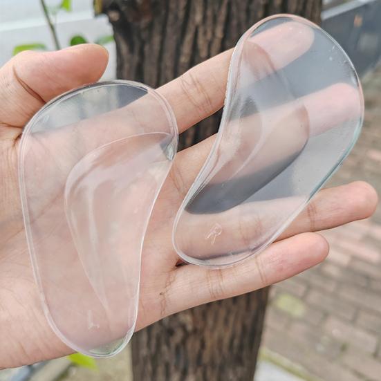 1 Pair Arch Support Insoles Correct Position Shoe Insoles Breathable Skin-Friendly Adhesive Foot Pads for Plantar Fasciitis Flat Feet Relief