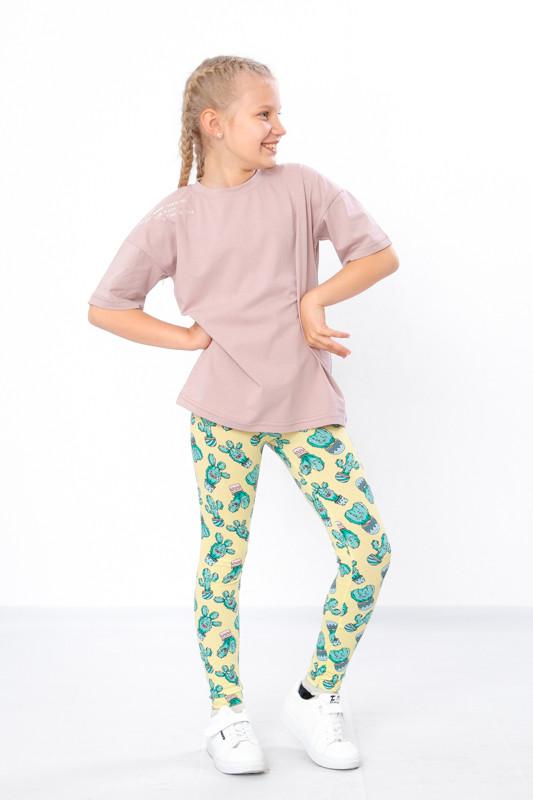 

Легінси для дівчаток – М’яка бавовна, облягаючий крій та гнучкий пояс, на будь-який сезон, 6000-043 HC 86 бурштин