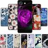 3D Emboss Case For POCO M7 Pro 5G Phone Case Relief Flowers Black Silicone Soft Back Cover For Xiaomi Poco M7 Pro Case Coque Bag