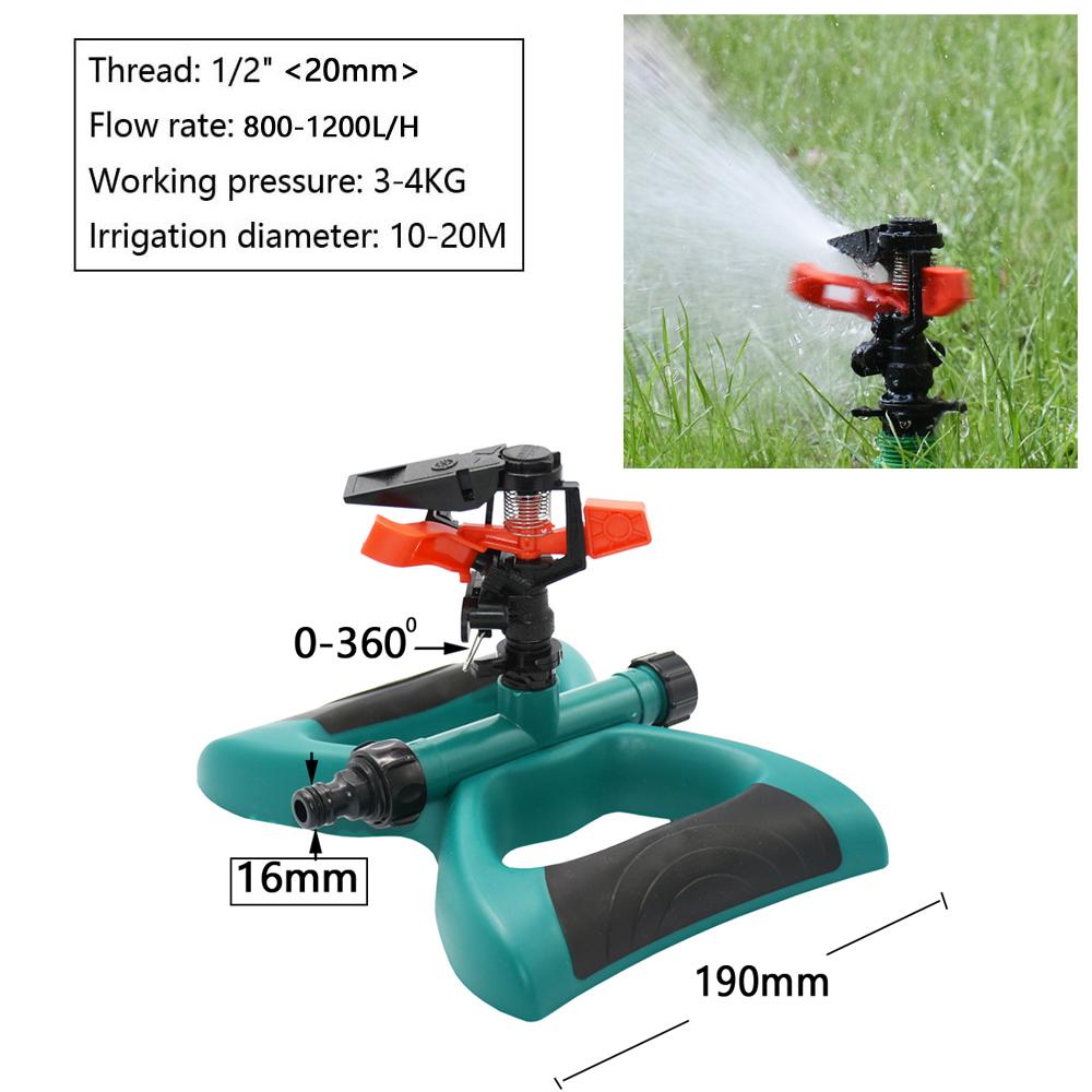 

Adjustable Garden Lawn Sprinkler Rocker Nozzles Holder Rotating Sprinkler Irrigation Watering With 1/2 3/4 Hose Connector