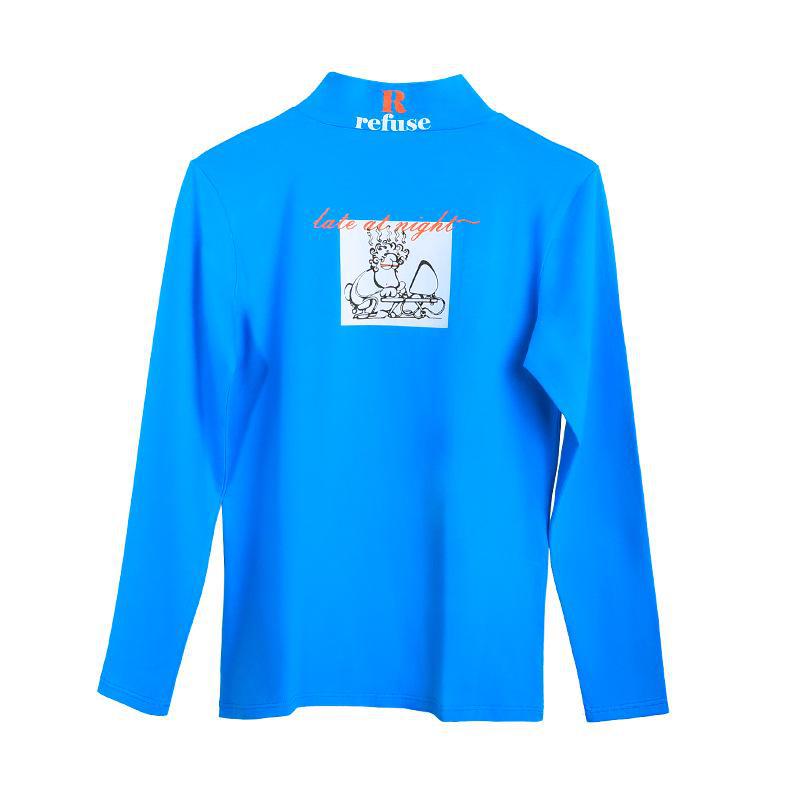 Men's High Collar Cotton Light Top - Comfortable, Breathable, Close-fitting Autumn Undershirt