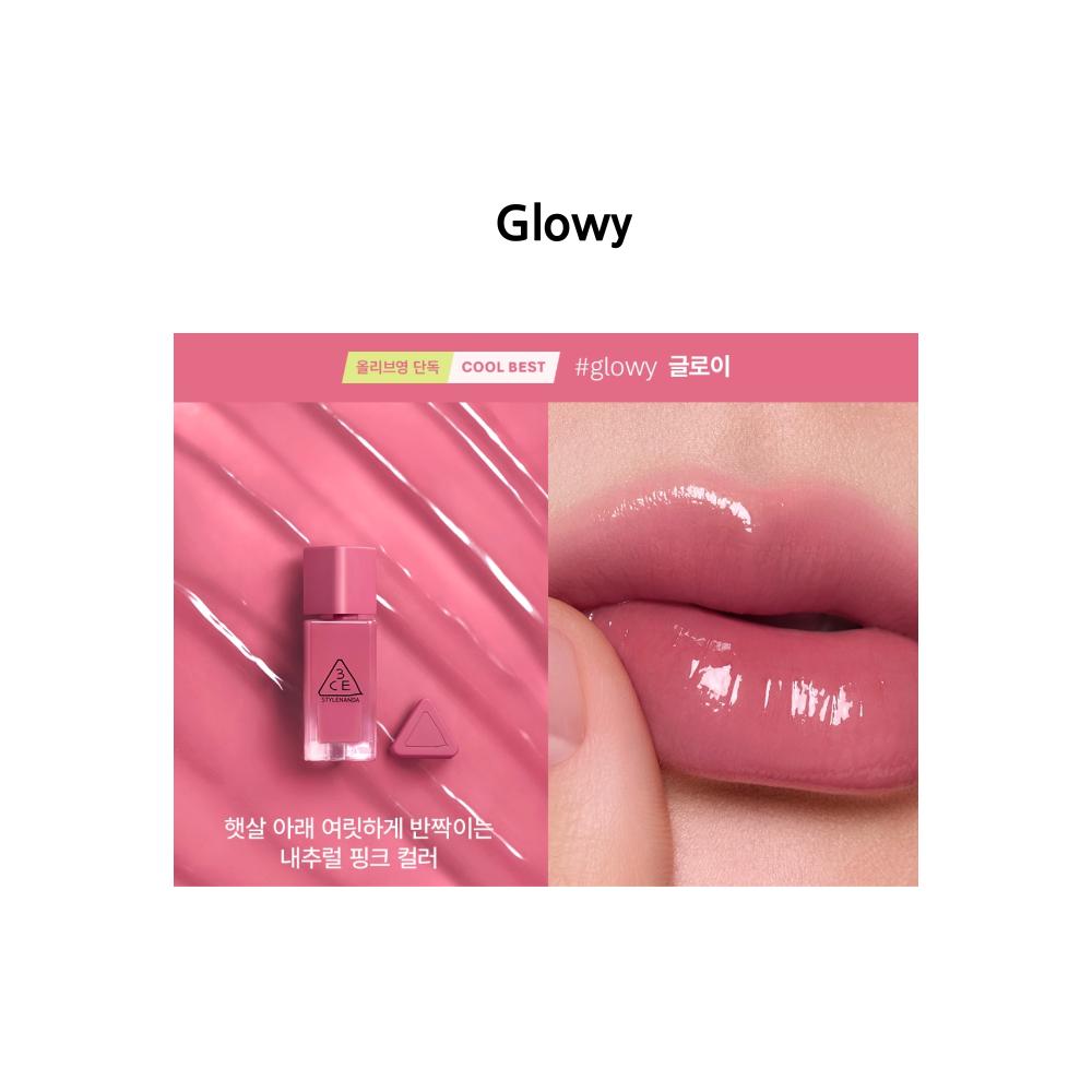 3CE Gummy Oil Tint – Moisturizing Glossy Lip Tint (4g) (11 Colors) Glowy
