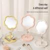 Sunflower Goddess Rotatable Makeup Mirror with Detachable Desktop Storage for Dorms