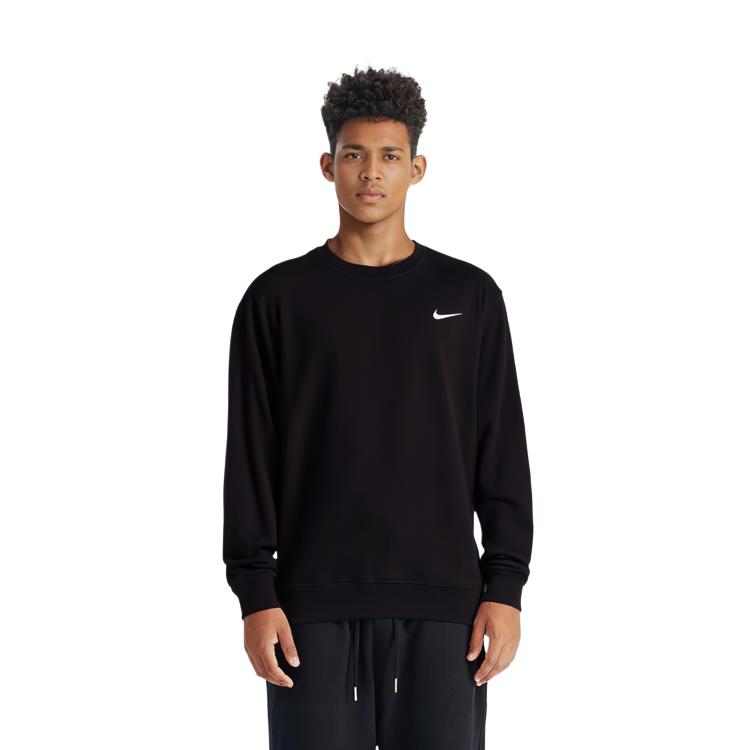 Nike Sweatshirts Men's Black Crew Neck Moderate Regular 916609-010