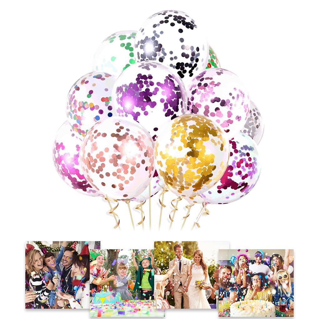 10pcs Party Latex Sequin Balloon Holiday Decorative Latex Balloon Home Wedding Decoration
