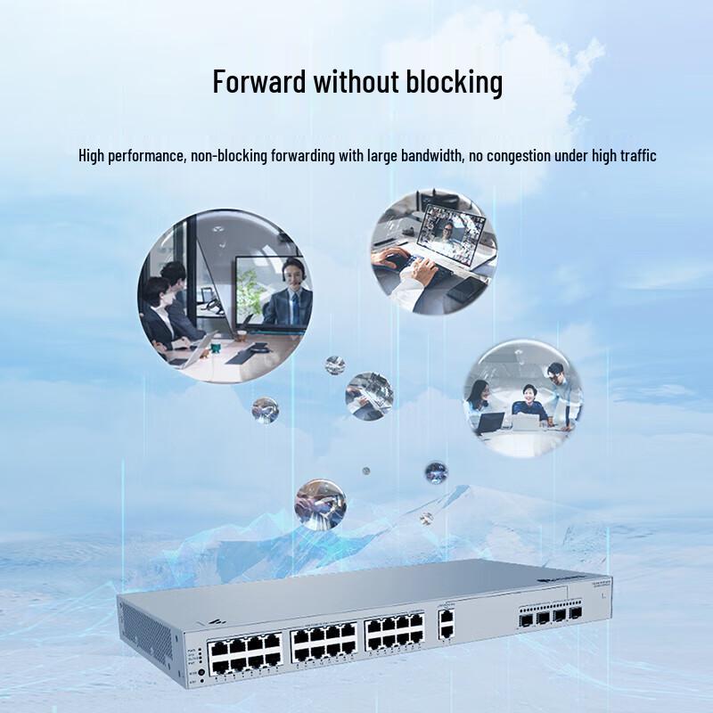 Huawei Kunling S220S-26PN4JX 24-Port Gigabit PoE+ Managed Switch