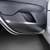For Kia K3 2019-2026 Carbon Fiber 4PCS Door Anti Kick Panel Cover Trim Interior Mouldings Decoration Accessories