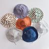 Boy Children Striped Lacing Fisherman's Cap Girl Baby Solid Casual Sunscreen Hat Infant Cotton Caps Kid Windproof Basin Hats
