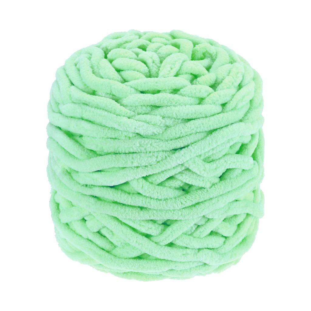 Chenille Chunky Yarn Plush Bulky Thick Fluffy for Crochet Soft Velvet Blanket for Sweater Hand Knitting Crocheting 45 M/49 Yard