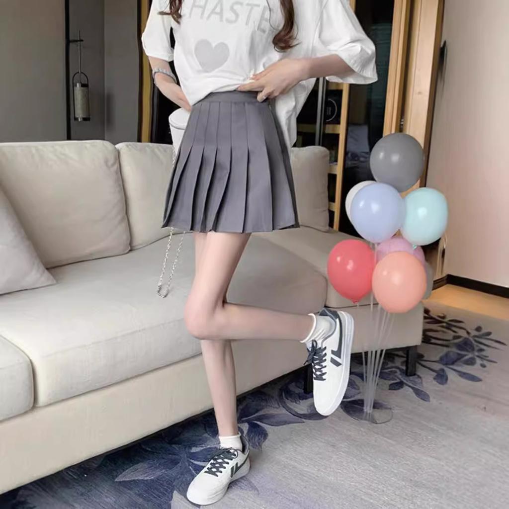 White Tiered Skirt for Women Summer Petite High-waisted A-line Mini Casual All-match Versatile Skirt Pleated Skirt Puffed Umbrella Skirt