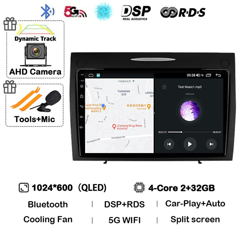 

Android 14 Carplay Auto для Mercedes Benz SLK Class R171 SLK200 SLK280 SLK300 2000-2011 Автомобильный Радиоприемник Мультимедиа Видеоплеер Стерео