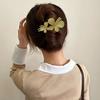 Women Solid Color Strong Grip Hair Clip Exquisite Anti-slip Butterflies Decor Elegant Hairpin Hair Accessories